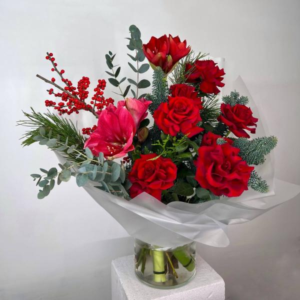 Новогодний Букет "Рождественская Звезда"