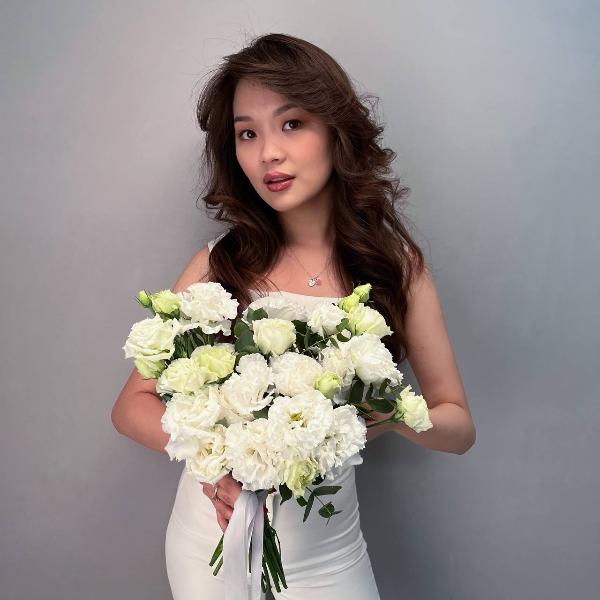 Букет невксты из эустомы 