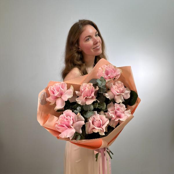 Букет Роз Пинк Мондиаль (S)