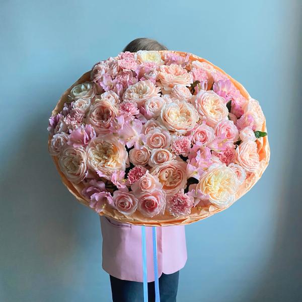 Букет "Персиковый зефир"