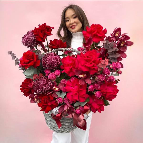 Композиция "Бархатная лента" XL