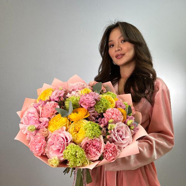  Букет "Теплый  закат "(L)