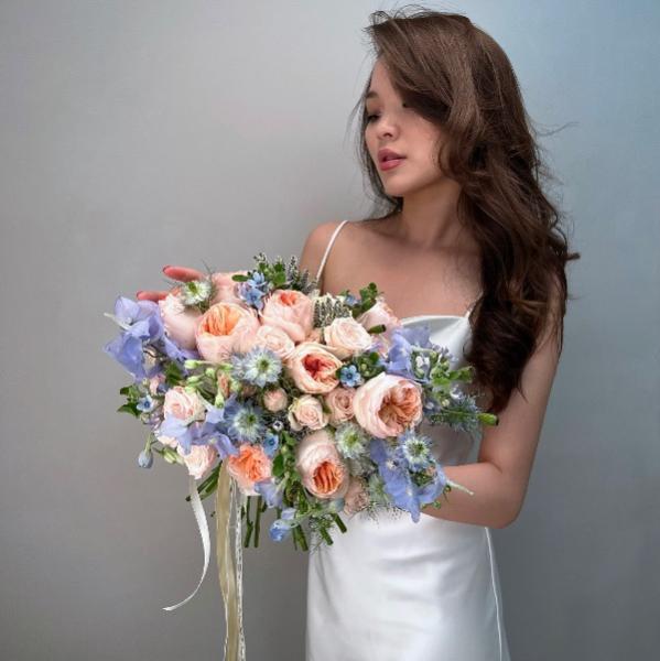 Букет невесты "Млечный путь"