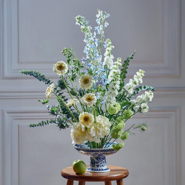 Букет на кензане "Гжельские мотивы"